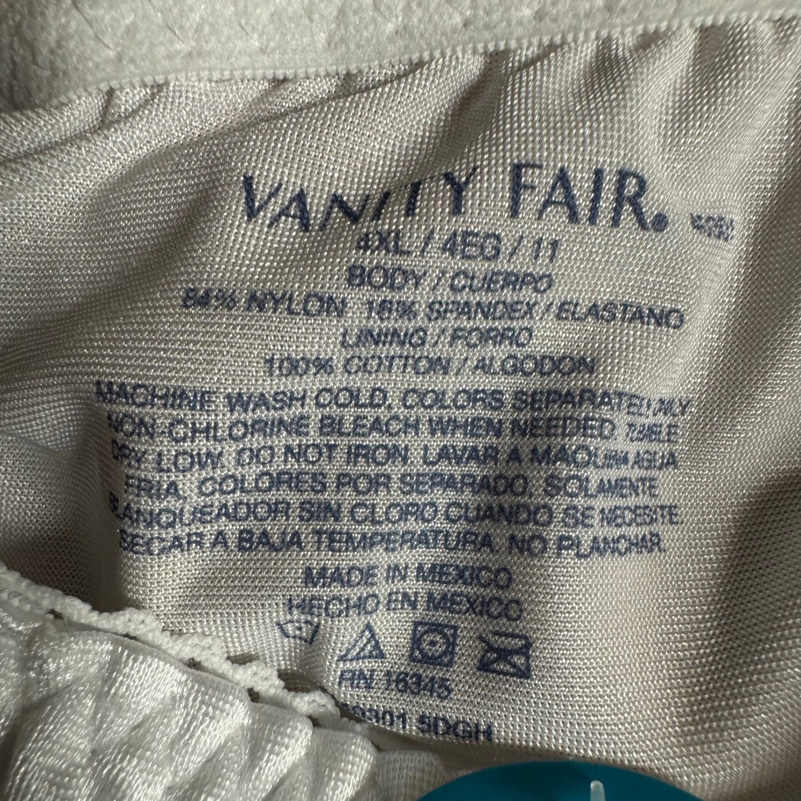 Vanity Fair Radiant Collection Undershapers 3 Pack Brief Light Control 4XL