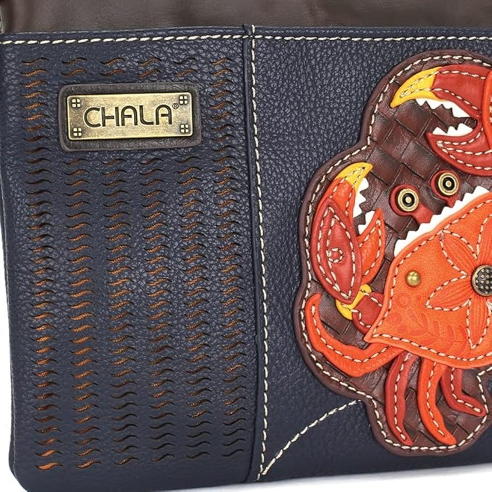 Chala CRAB LaserCut Mini Crossbody Purse Handbag Convertible Straps NWT