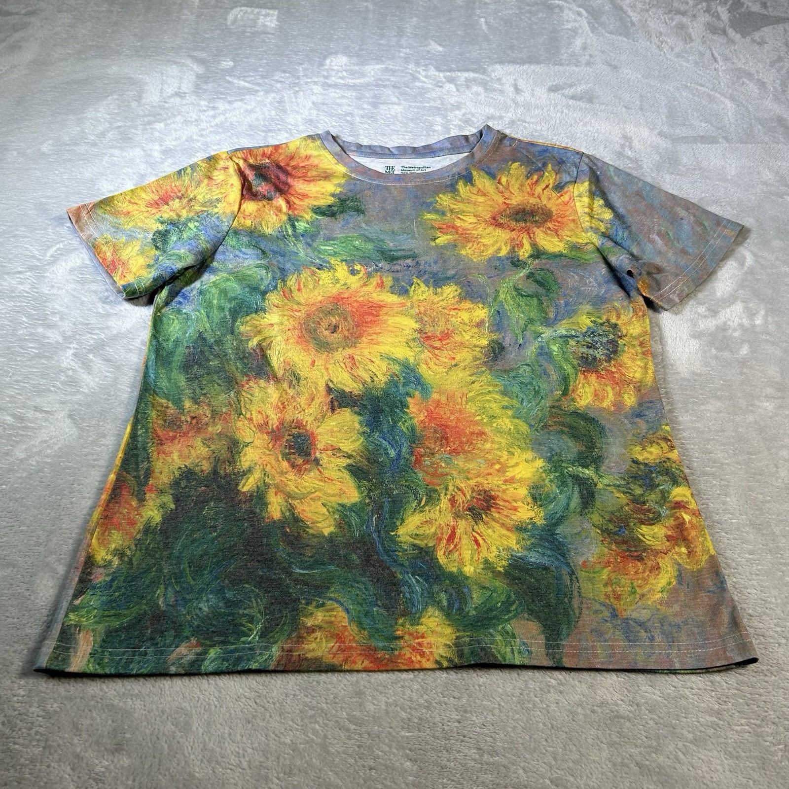 The Met Tshirt SzL Monet Sunflowers Metropolitan Museum Impressionist Art Boho