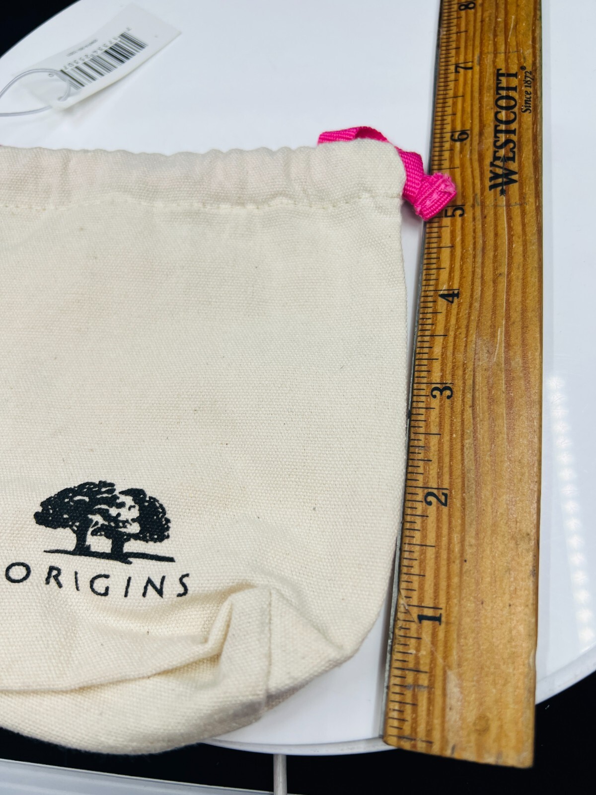 Origins Mini Drawstring Bag in Beige~ New with tags, Check Description.