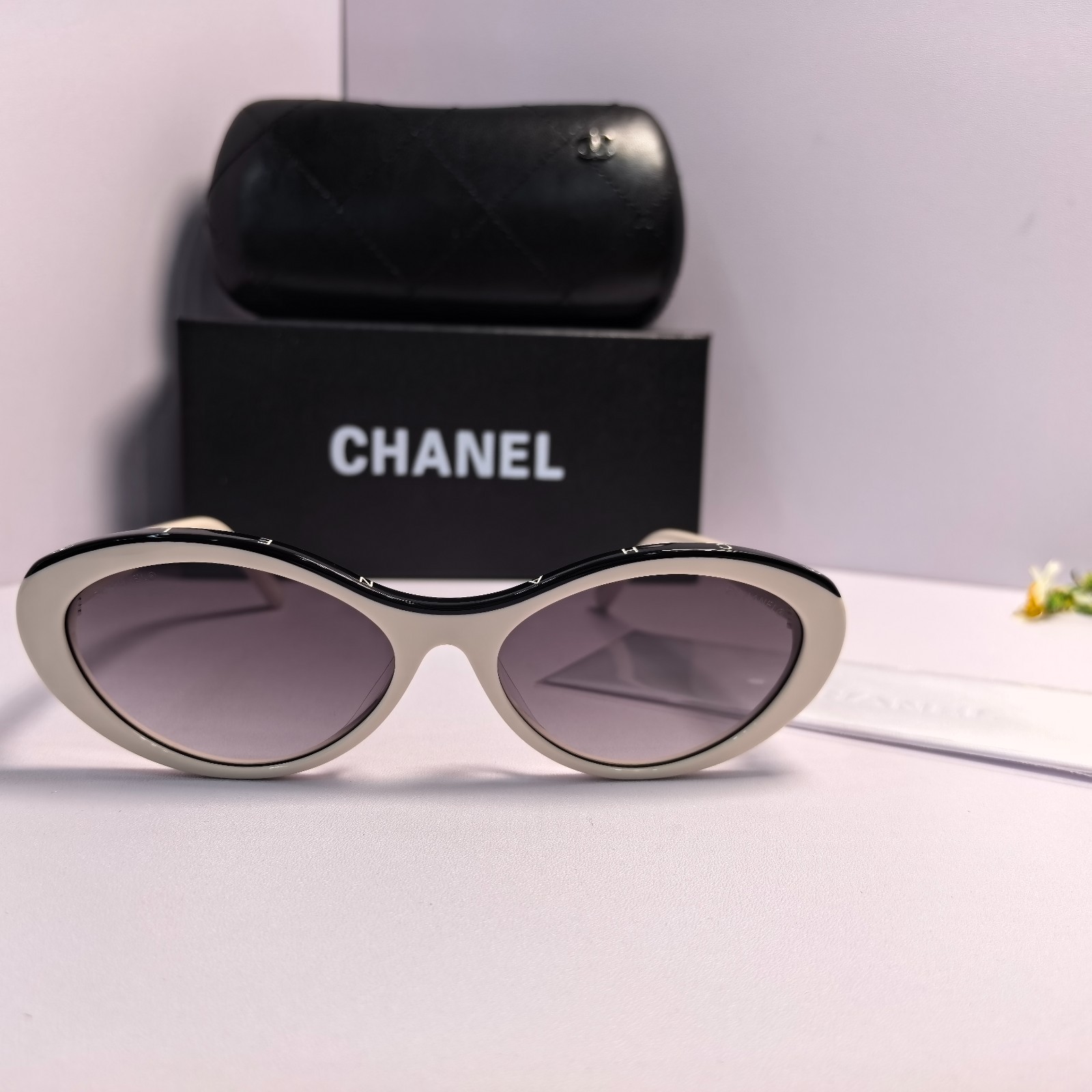 CHANEL5416 c.1682 Classic Women’s Rectangular Cat Eye Frame Sunglasses 57-17-140