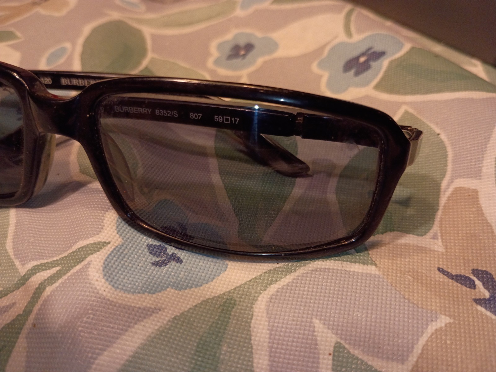 Burberry B 8352/S 807 Sunglasses Black Silver 59-17-120mm