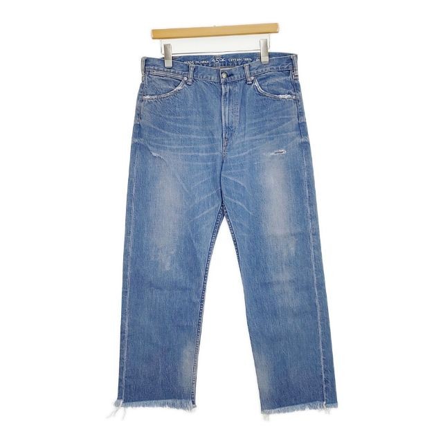 45R/45rpm Chibi R Cut-off Size 34 Denim pants Light blue 6-0726G∞