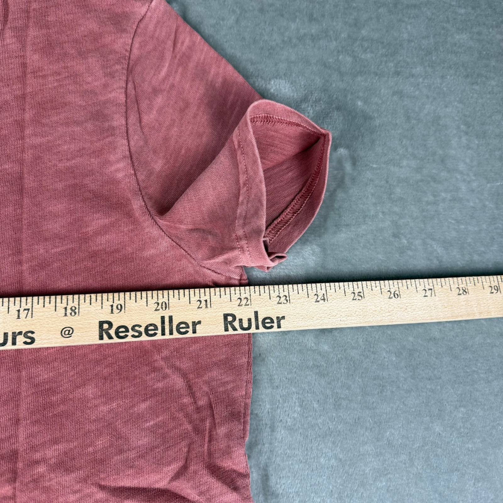 Marine Layer Vintage Heavy Slub Pocket Tee Mens Medium Marsala Red Soft $54 NWT