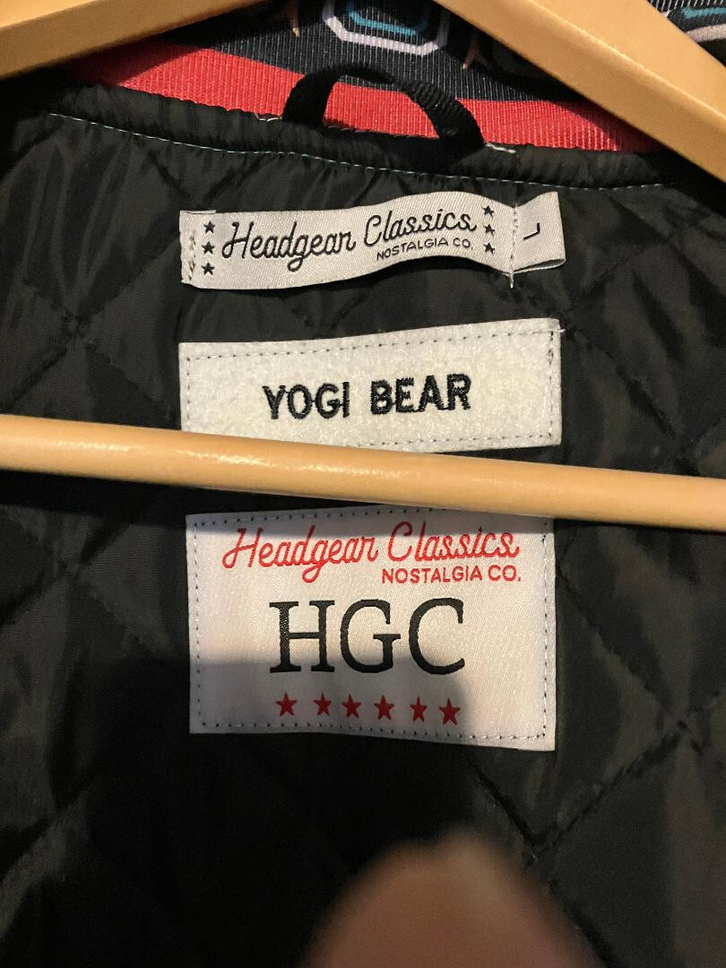 HEADGEAR YOGI BEAR VANCOUVER MEN’S SATIN JACKET (Size Large)