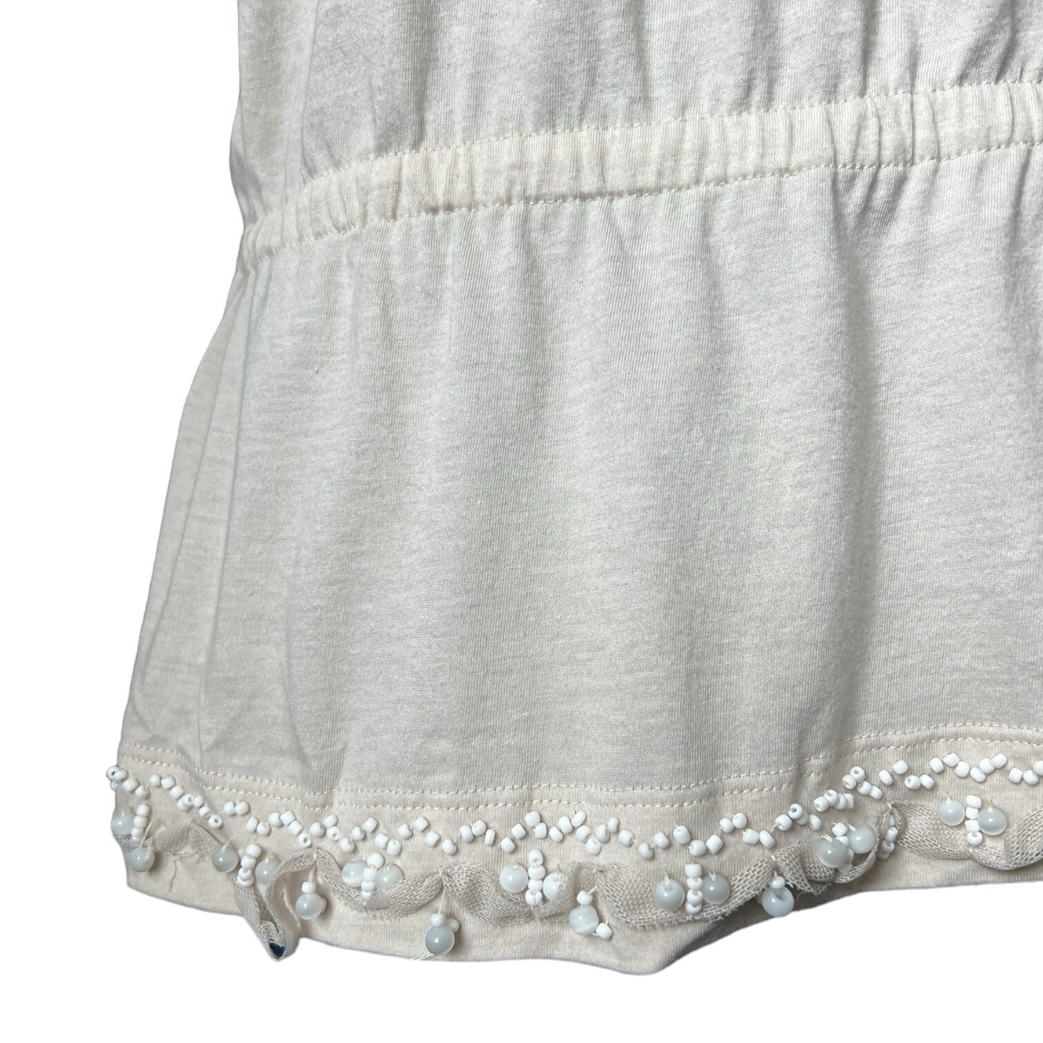 Dolce & Gabbana Vintage One-Shoulder Beaded Feather Top (IT42)