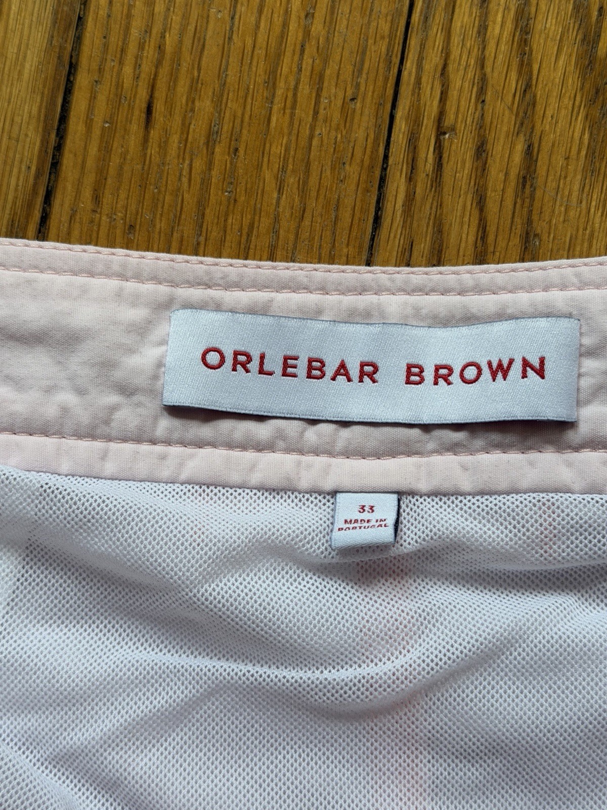 ORLEBAR BROWN O.B. Classic Bulldog Short Light Pink Swim Shorts Mens 33