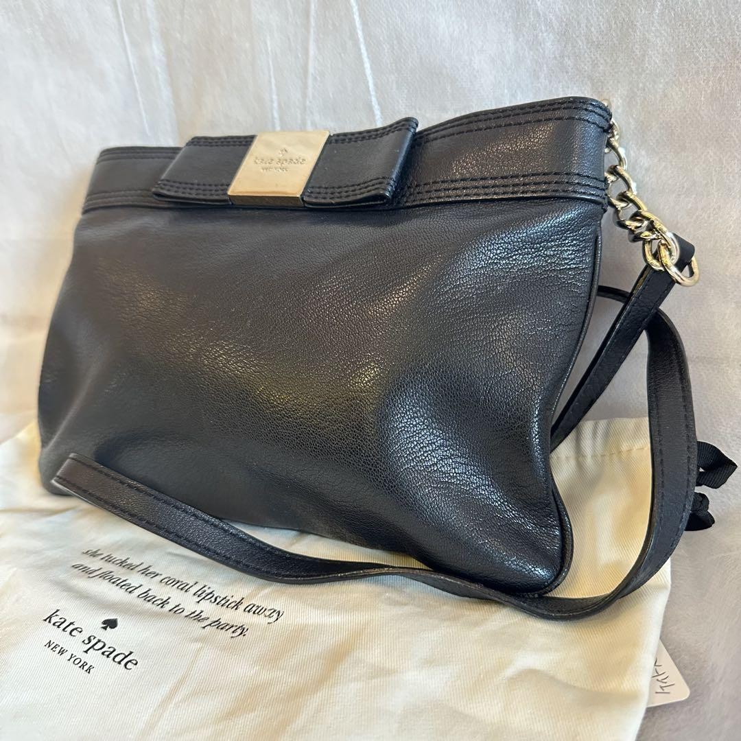 Kate Spade Shoulder Bag 10.6 inch Black Ladies