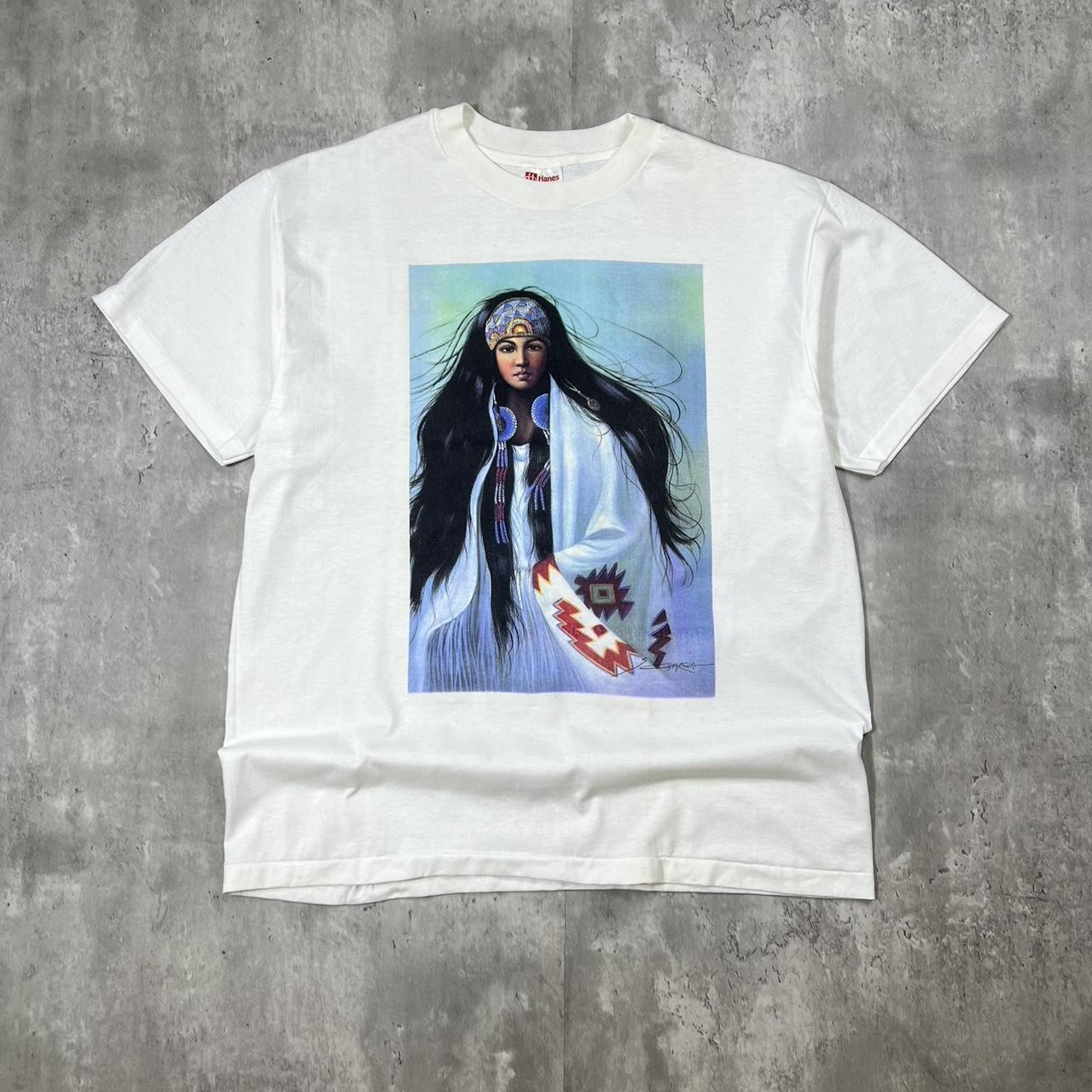 Vintage Native American Art Single Stitch T Shirt USA Made