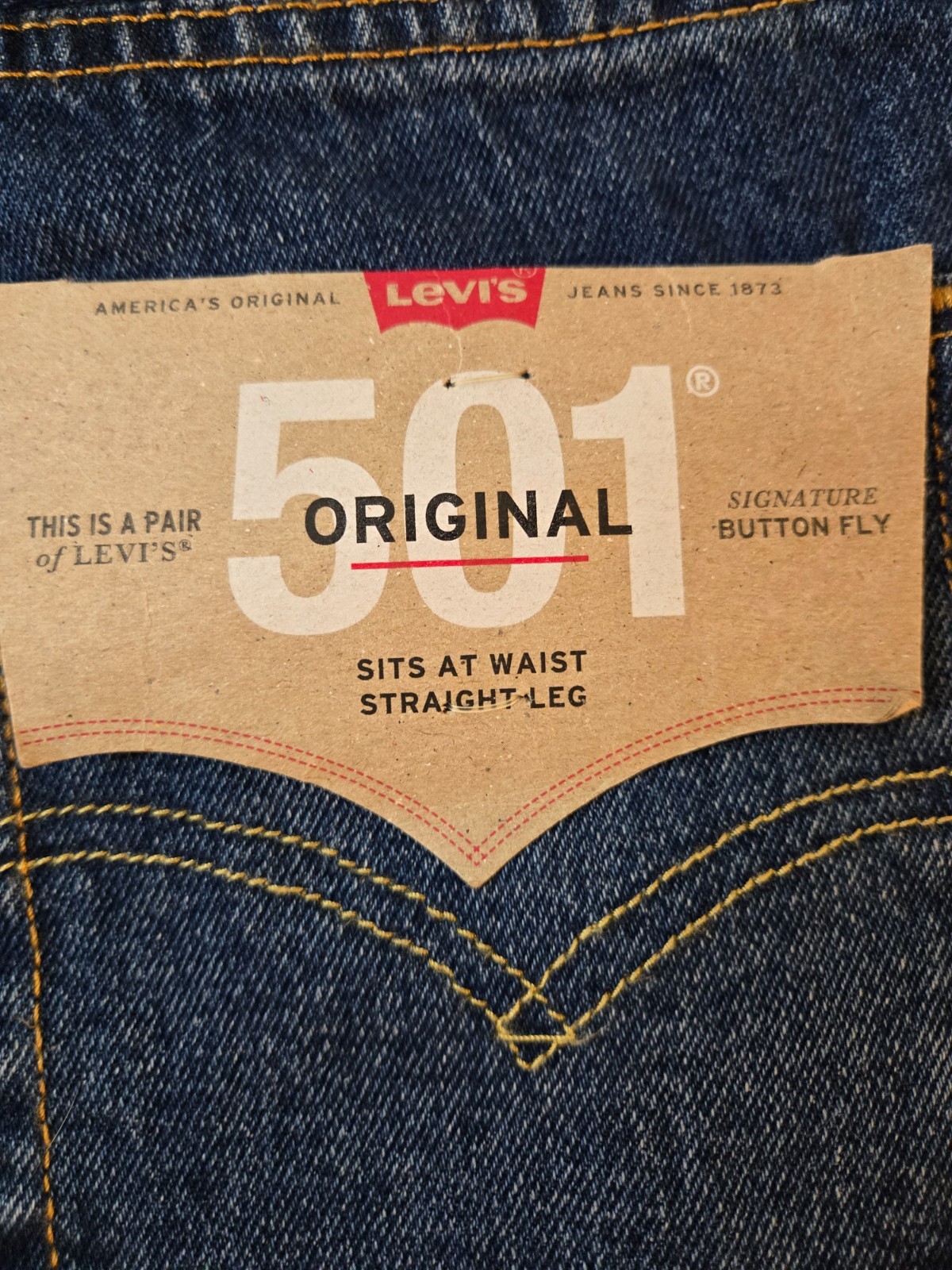 Levi’s 501 ’93 Original Jeans Mens 28×32 NWT Blue Straight Leg Button Fly