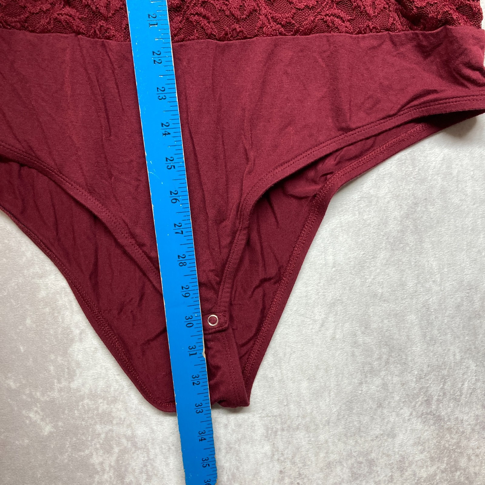 Torrid Bodysuit Size 3 Dark Red Lace Top Whimsigoth Dark Romantic