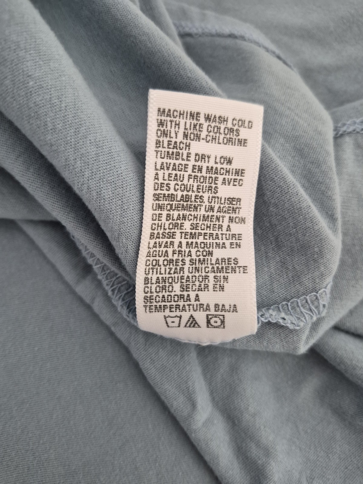 New James Perse Women’s Deep U- Neck Cotton Tank Top in Azure Size 2 Medium $95