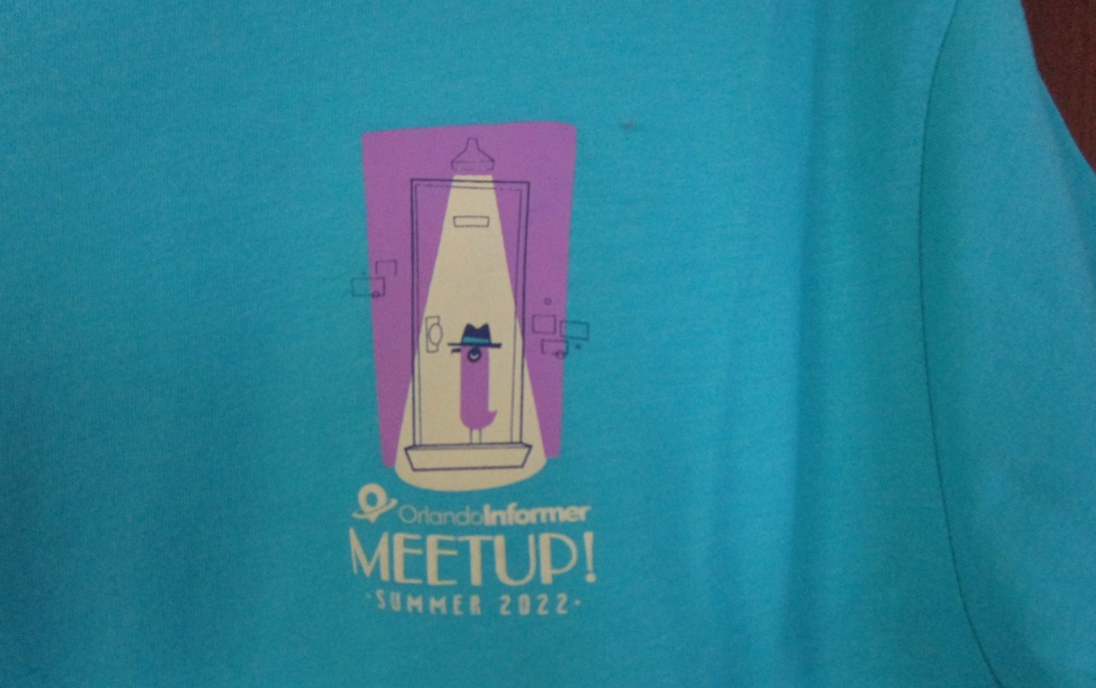 Orlando informer Meetup Summer 2022 Medium Tee Cotton Poly Bust 38 Length 27 in