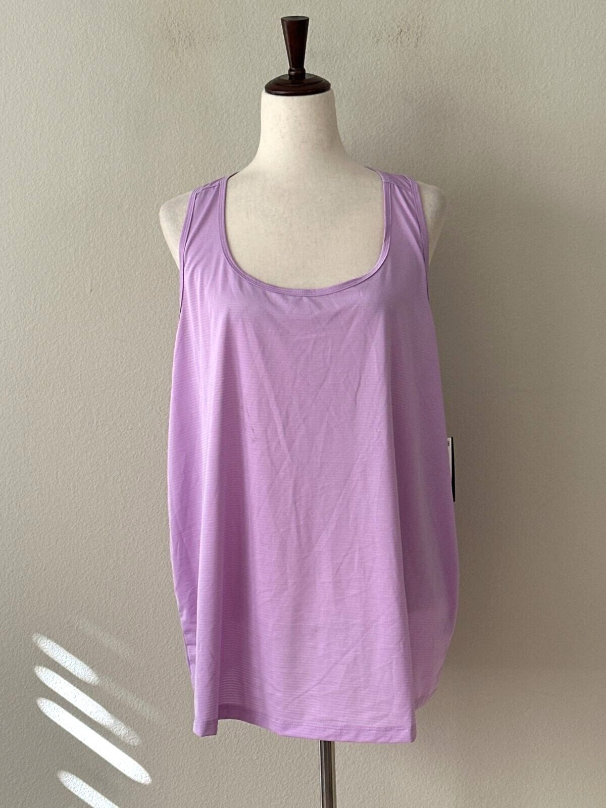 NWT Ideology Sz 3XL Plus Size Active Textured Racerback Rapidry Tank Top Purple