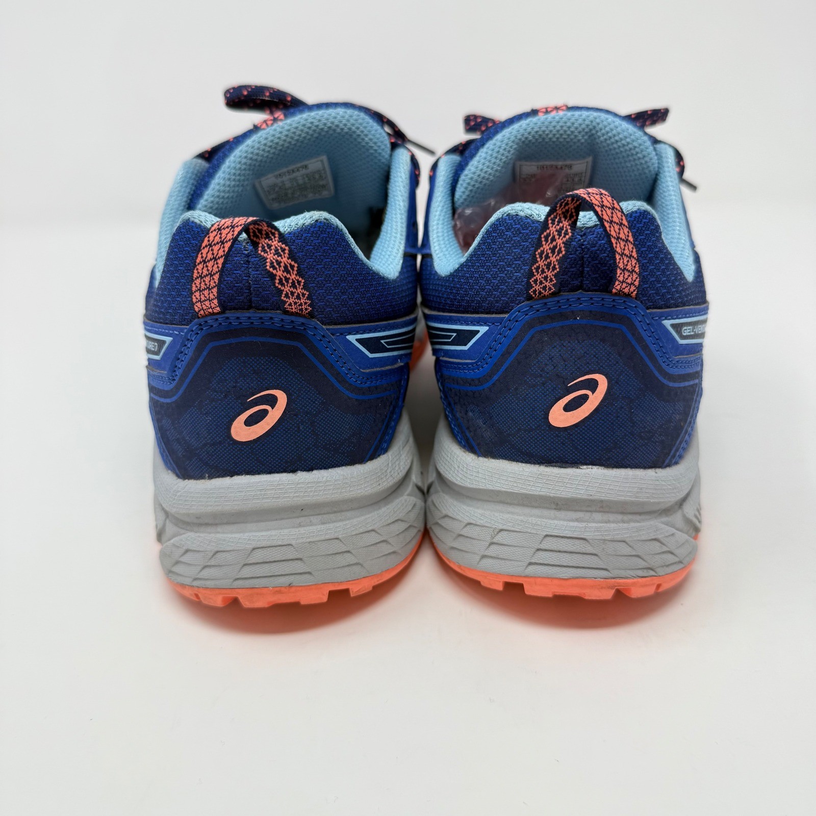 ASICS Gel-Venture 7 Mens Size 11 Trail Running Shoes Blue Orange