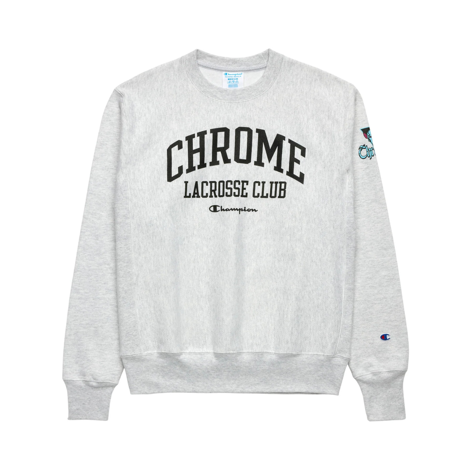 Champion Reverse Weave Crew Sweatshirt Chrome Lacrosse Club (Men’s XL) PLL