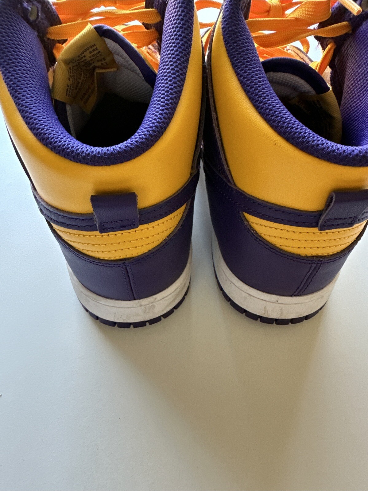 Nike Dunk High Lakers Mens Size 10 DD1399500 Purple Yellow Basketball Shoes