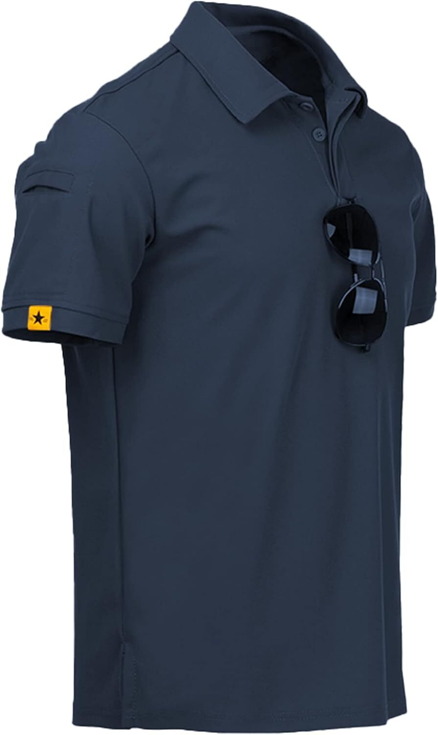 Performance Short Sleeve Polo Shirt for Men Athletic Golf Casual Lightweight