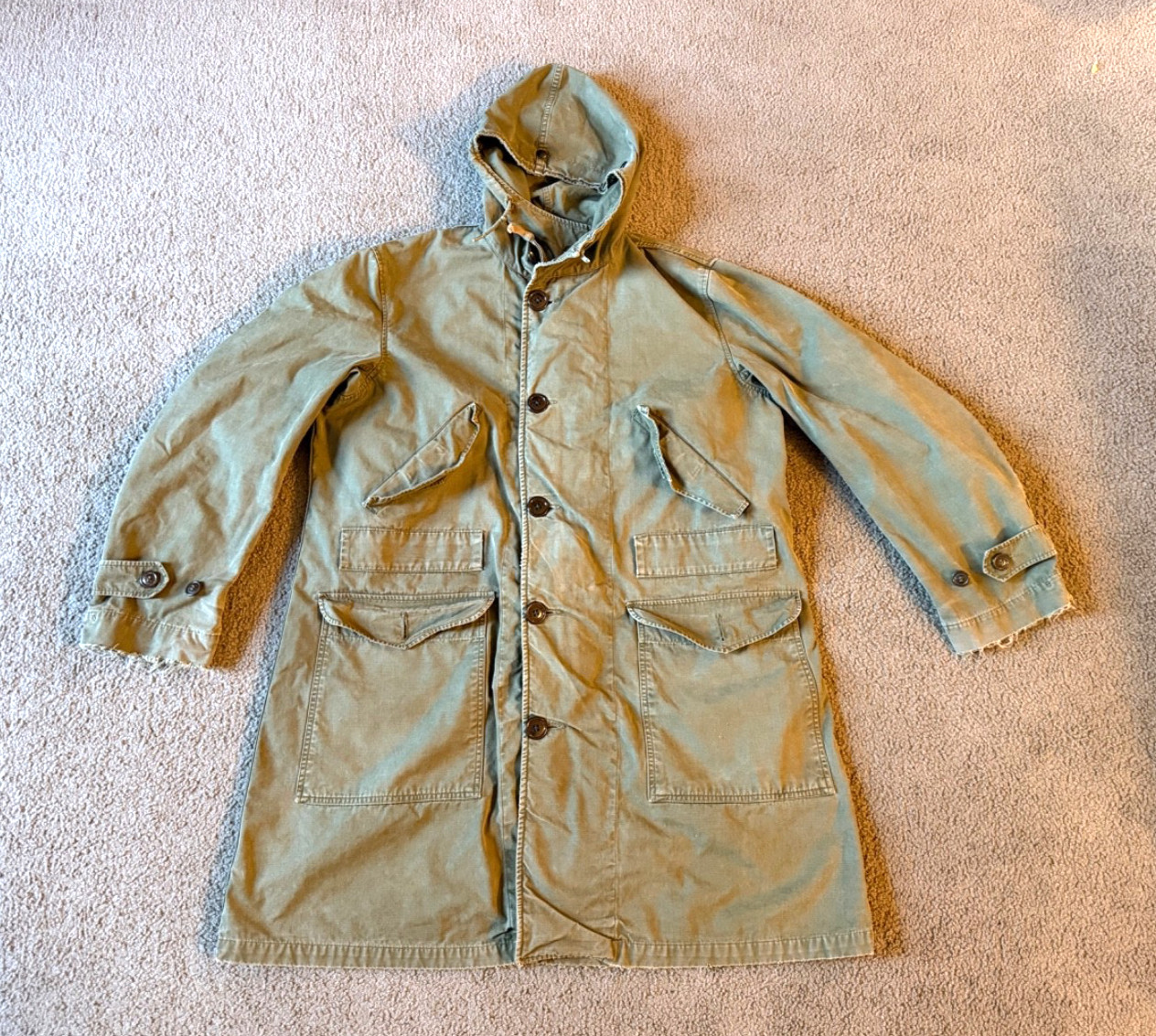 VTG U.S. Army M-47 Korean War Era Military Parka Jacket – Size Medium