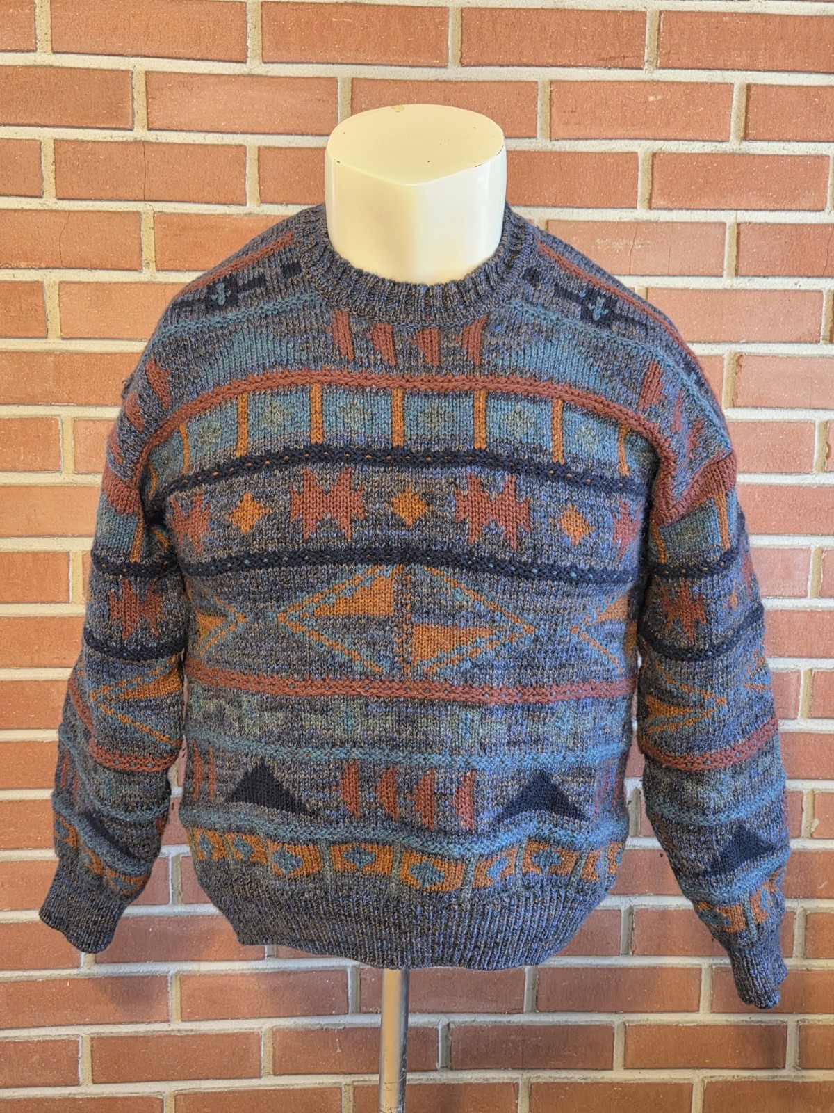 Quill’s Woollen Market 107cm 42in Large Ireland Wool Chunk Knit Heavy Sweater