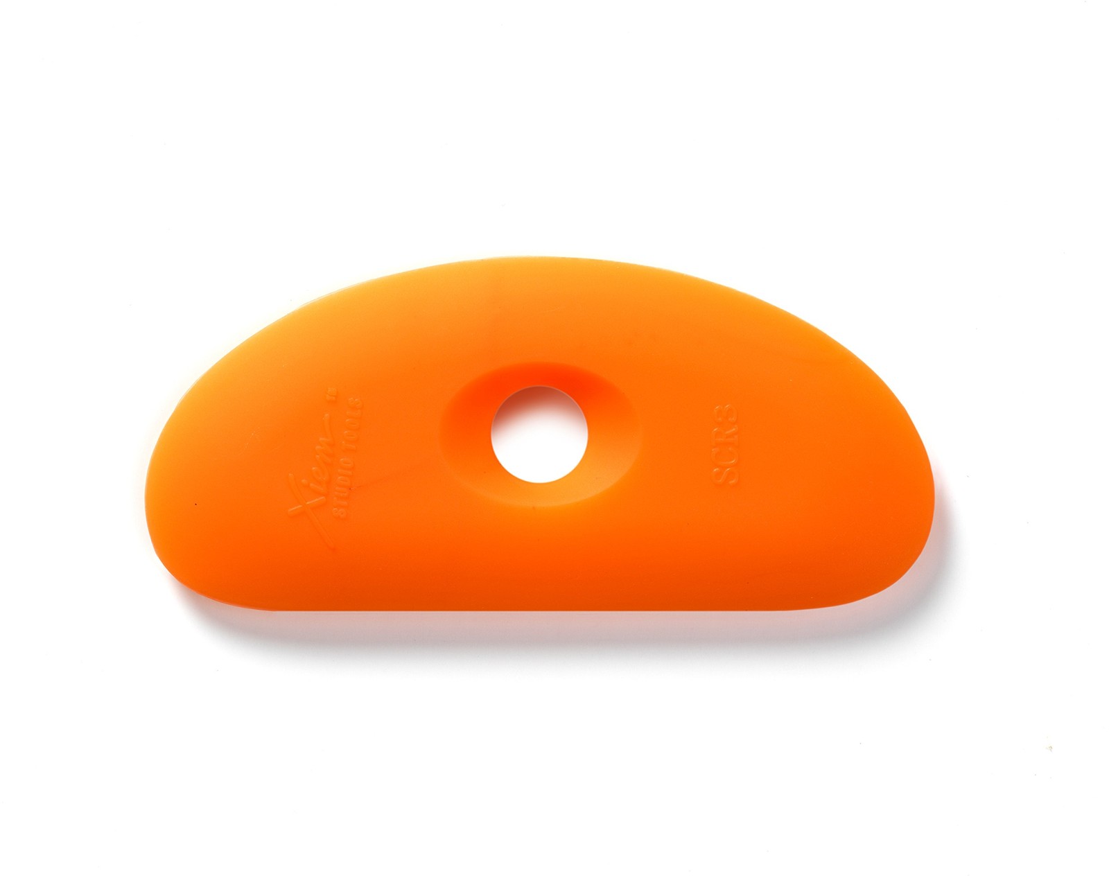 Soft Silicone Clay Rib for Shaping and Smoothing 3.7 x 1.65 Inch Orange