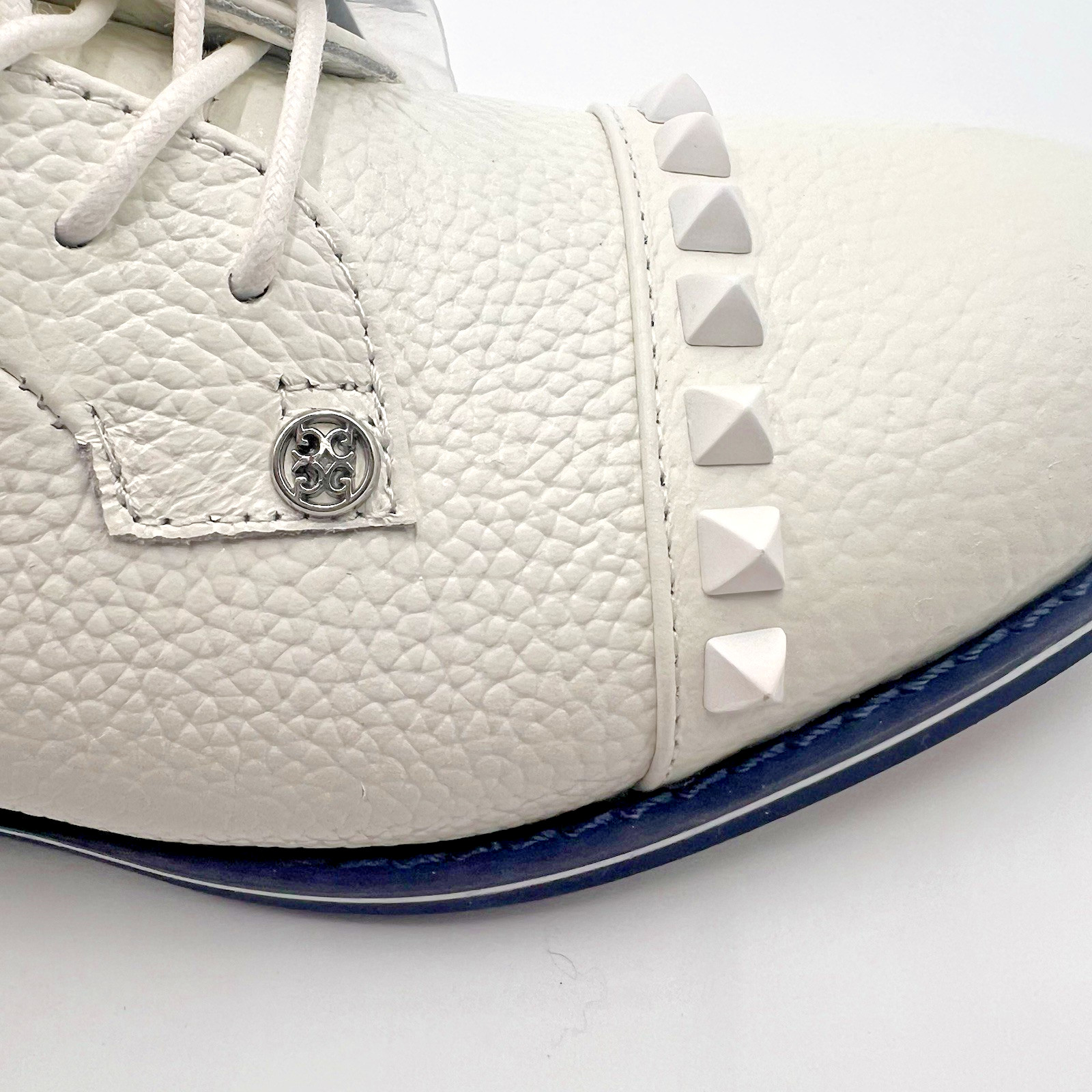 G/FORE Grosgrain Stud Cap Toe Gallivanter Golf Shoes White Womens 7.5 Waterproof