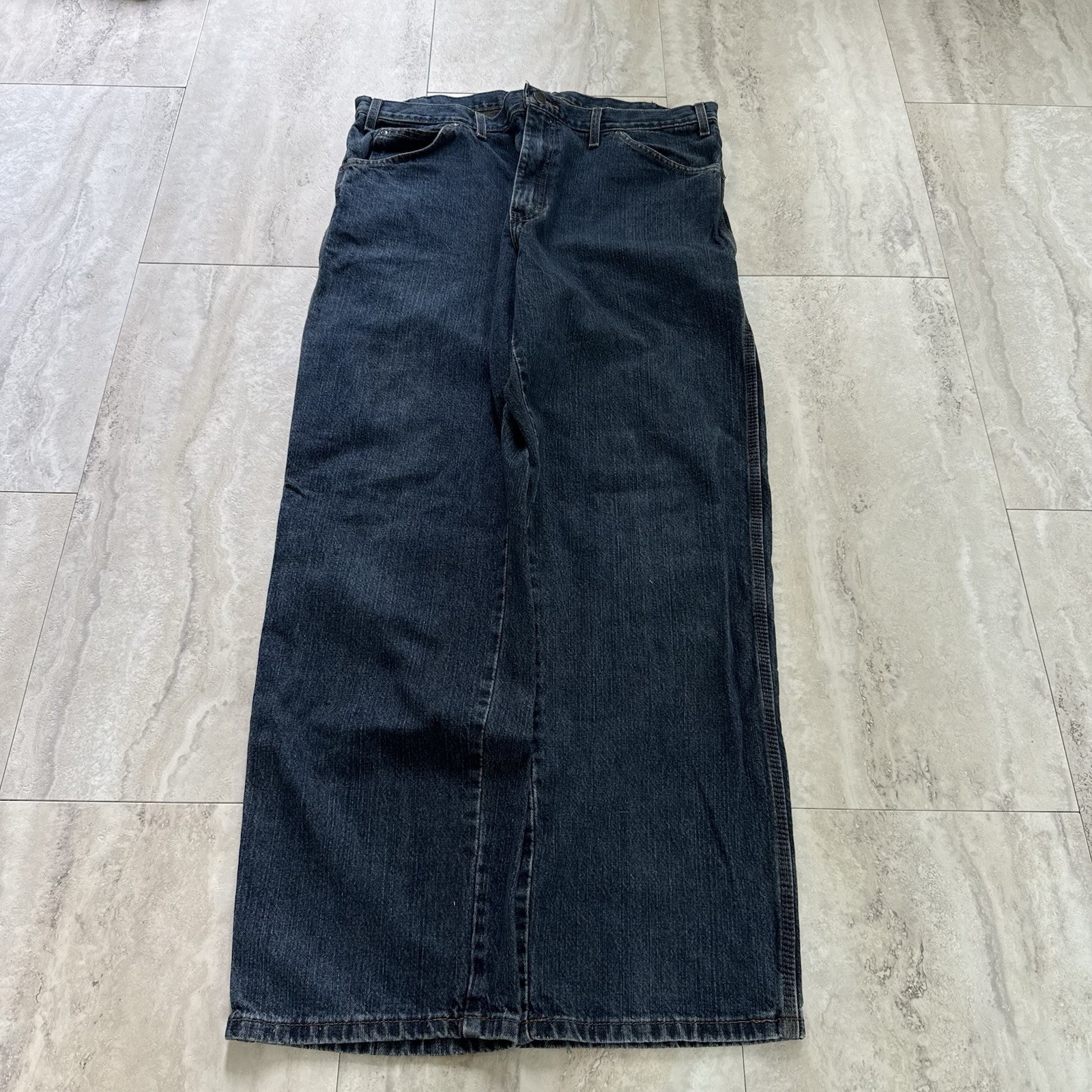 Dickies Red Tab Baggy Men’s Dark Wash Denim Carpenter Jeans Relaxed Fit Pockets