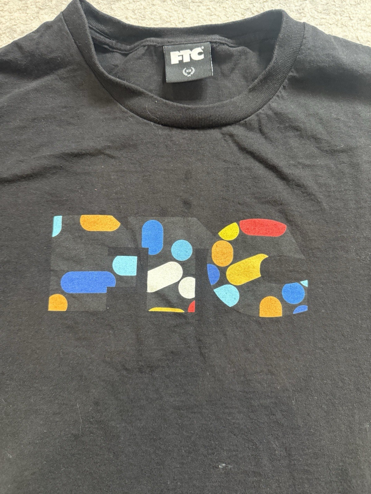 FTC Skateboard Shirt Size 2XL Black Multi For The City