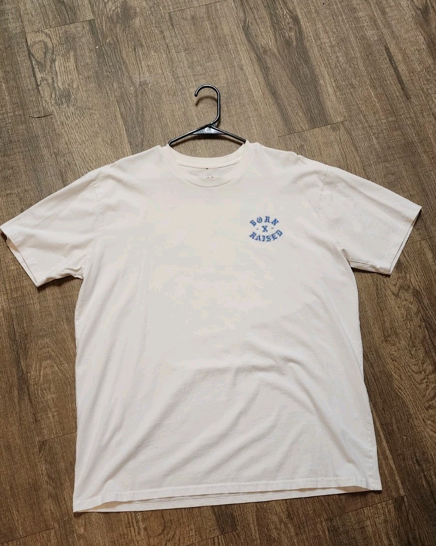 Born X Raised City Of Angels LA Los Angeles Dodgers XL White MINT