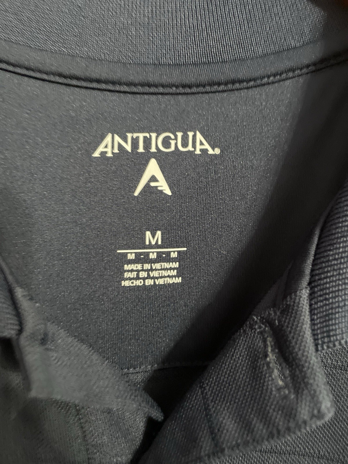 Polo Antigua Milwaukee Brewers Men’s M Navy Blue Short Sleeve Embroidered Logo