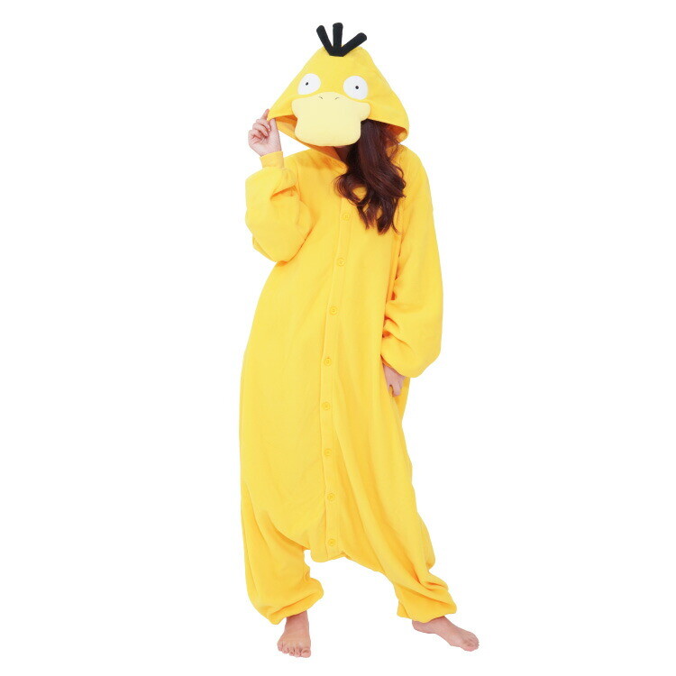SAZAC Pokémon Psyduck Kigurumi Cosplay Costume Halloween Unisex One Size JP F/S