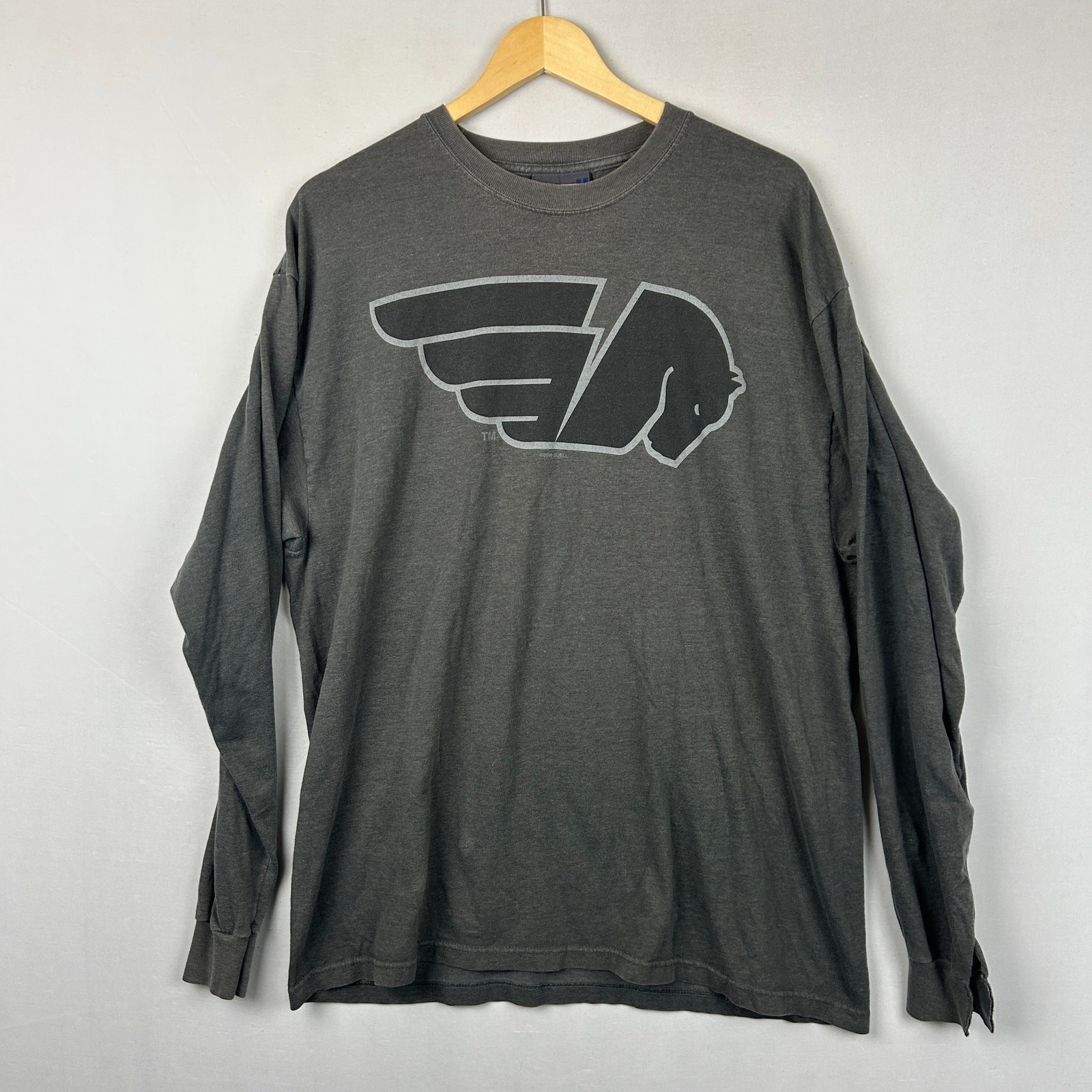 Buell Motorcycles East Troy WI Long Sleeve Shirt Gray Mens Size XL *SEE DETAILS*