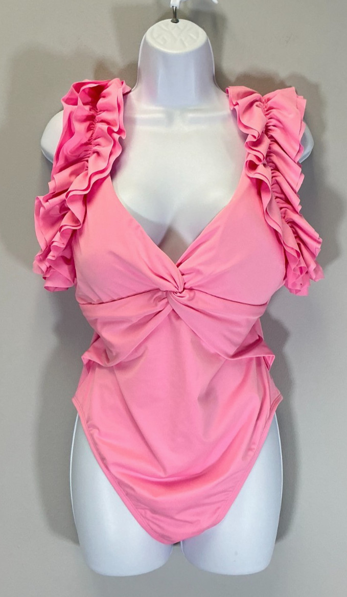 Lilly Pulitzer Stevie Kate Women’s Size 14 Pink One-Piece Swimsuit NWT
