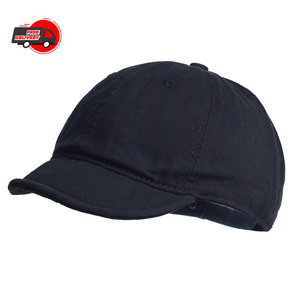 Cotton Vintage Baseball Cap Unisex Short Brim Adjustable Casual Daily Hat