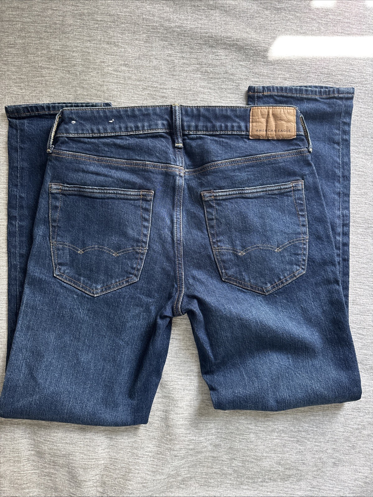AMERICAN EAGLE Slim Straight Airflex+ Denim Jeans Dark Wash Mens Sz 28×28