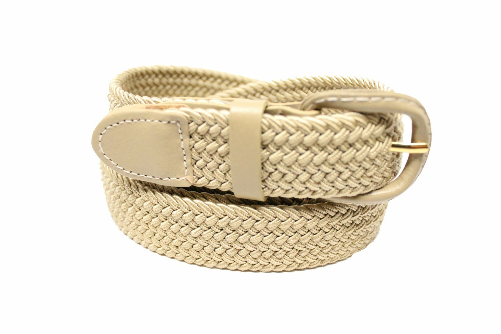 Men’s Braided Elastic Stretch Belts – 1.25 Width Brand New Without Tag