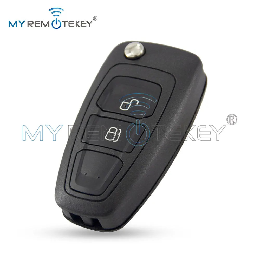 5WK50165 Flip Key 2 Button 433mhz FSK 4D63 80bit Chip HU101 Blade for Ford Range