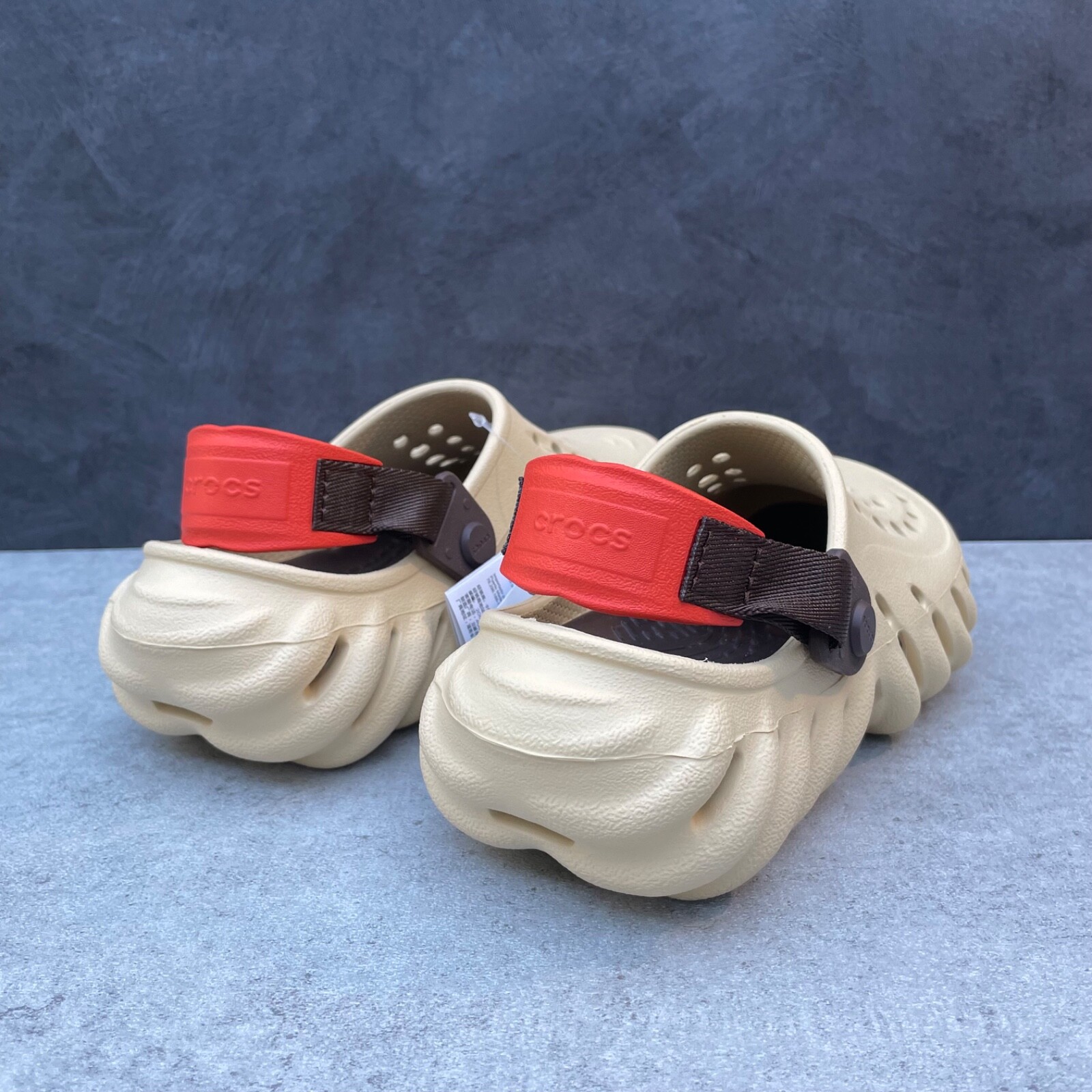 Crocs Echo Clog Beige/Brown/Orange Select-a-Size