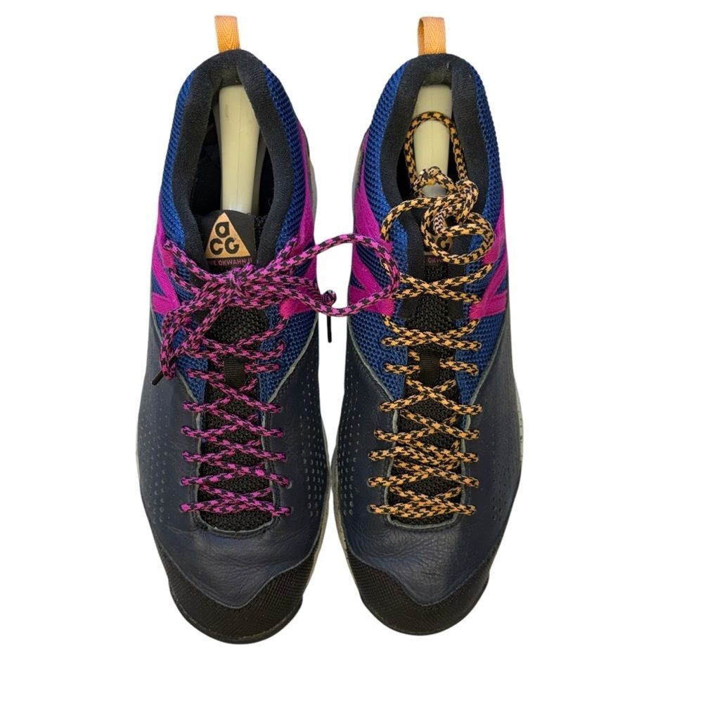 Nike Okwahn II Obsidian Indigo Force Lace Up Sneakers Men’s Size 10