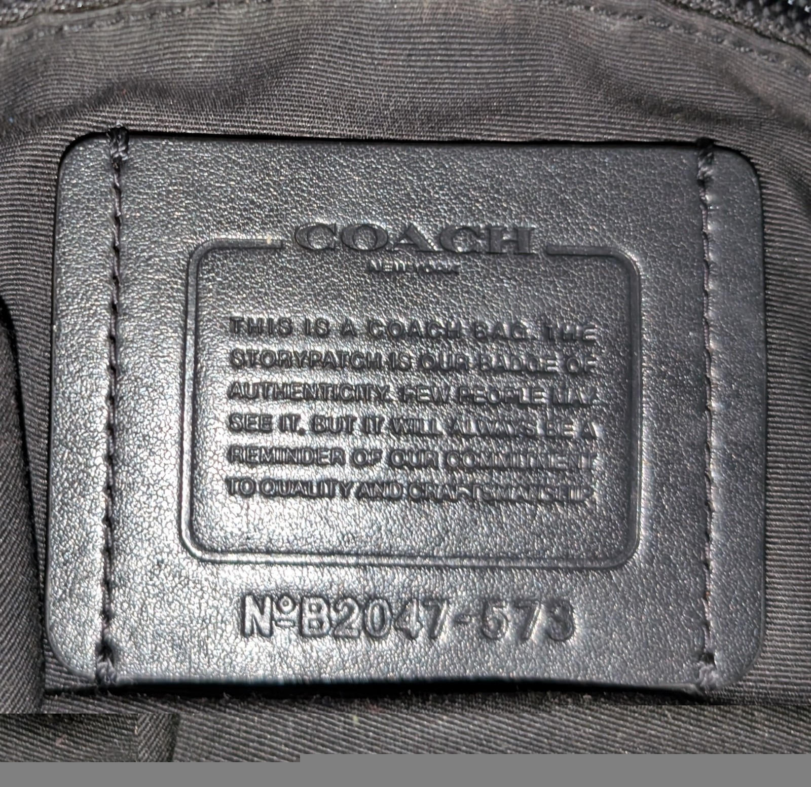 Coach Signature Monogram Messenger Crossbody Bag Black/Gray Magnetic Strap