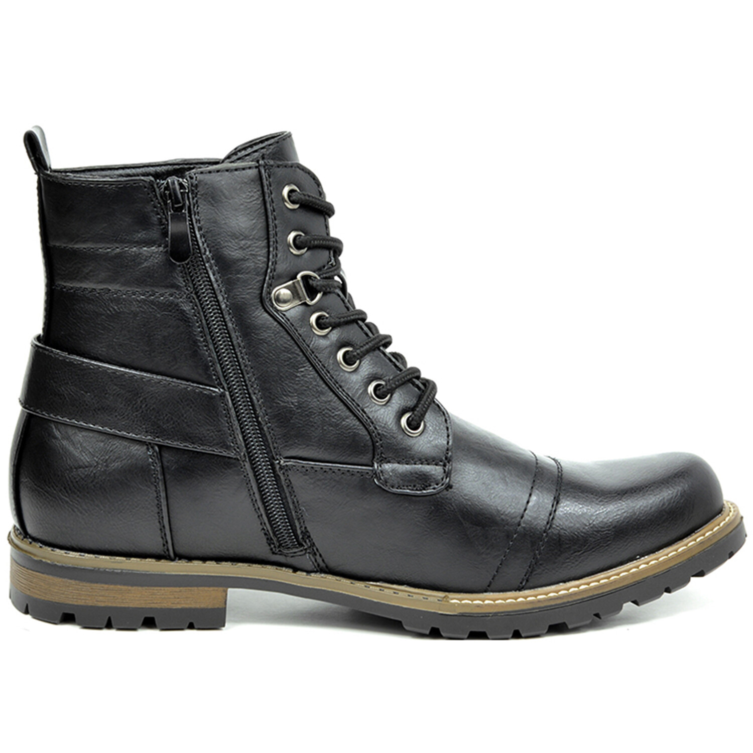 Men’s Motorcycle Boots Combat Riding Oxford Dress Leather Size 6.5-15