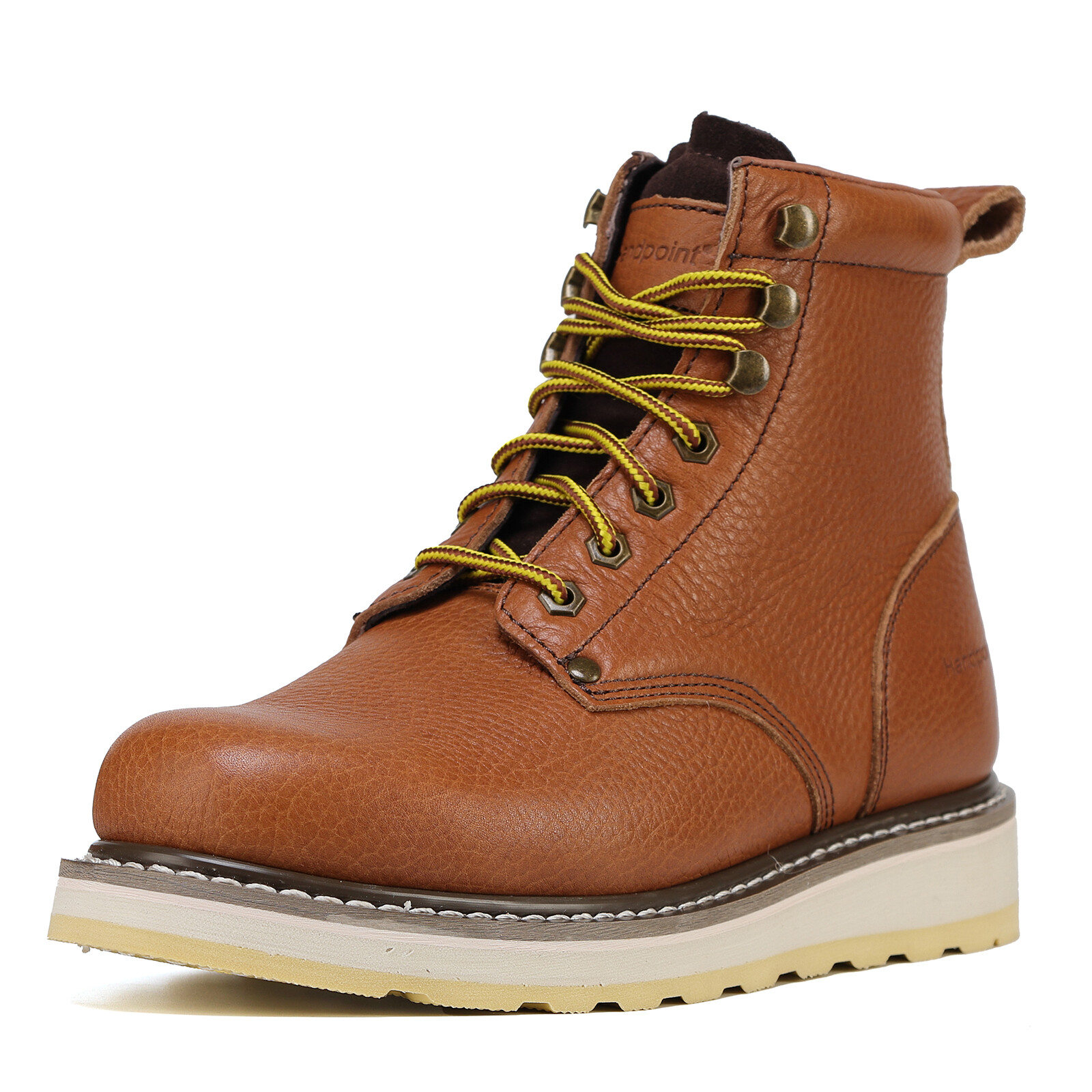 Men’s Stylish Classic 6″ Soft Toe Comfortable EH Work Boots – Brown H84984