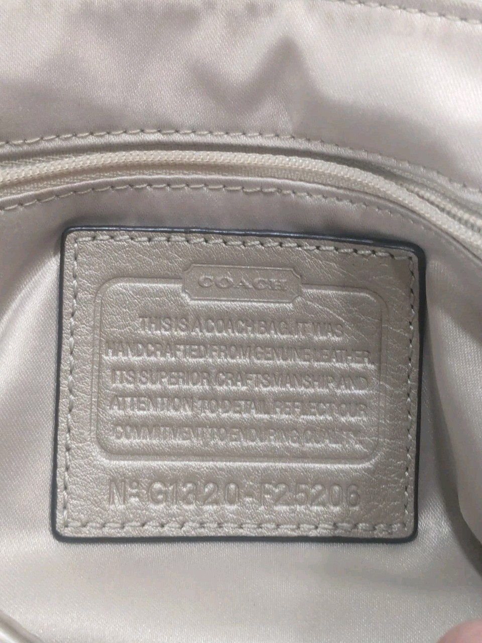Coach Metallic Champagne Gold Taylor Leather Flap Shoulder Crossbody F25206 2013
