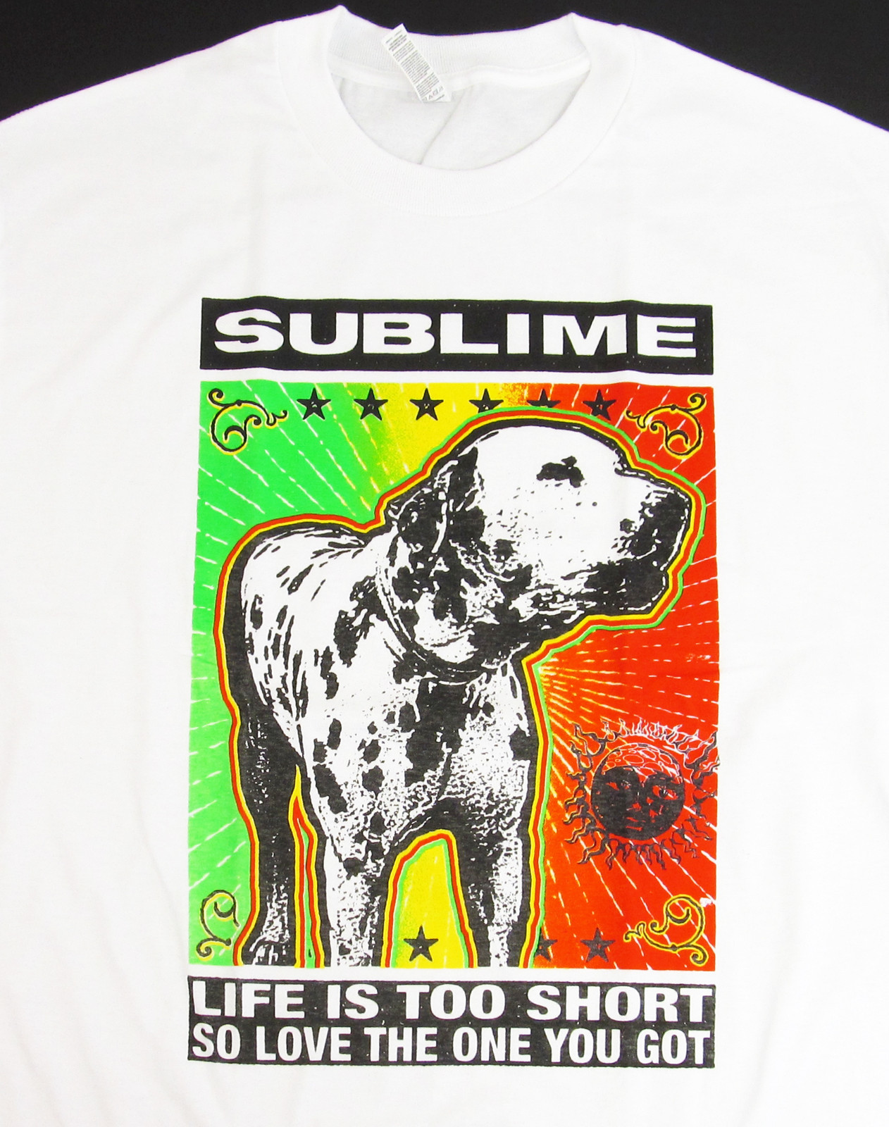 SUBLIME LOU DOG T-shirt LBC Long Beach Cali Ska Punk Tee Adult S-2XL White New