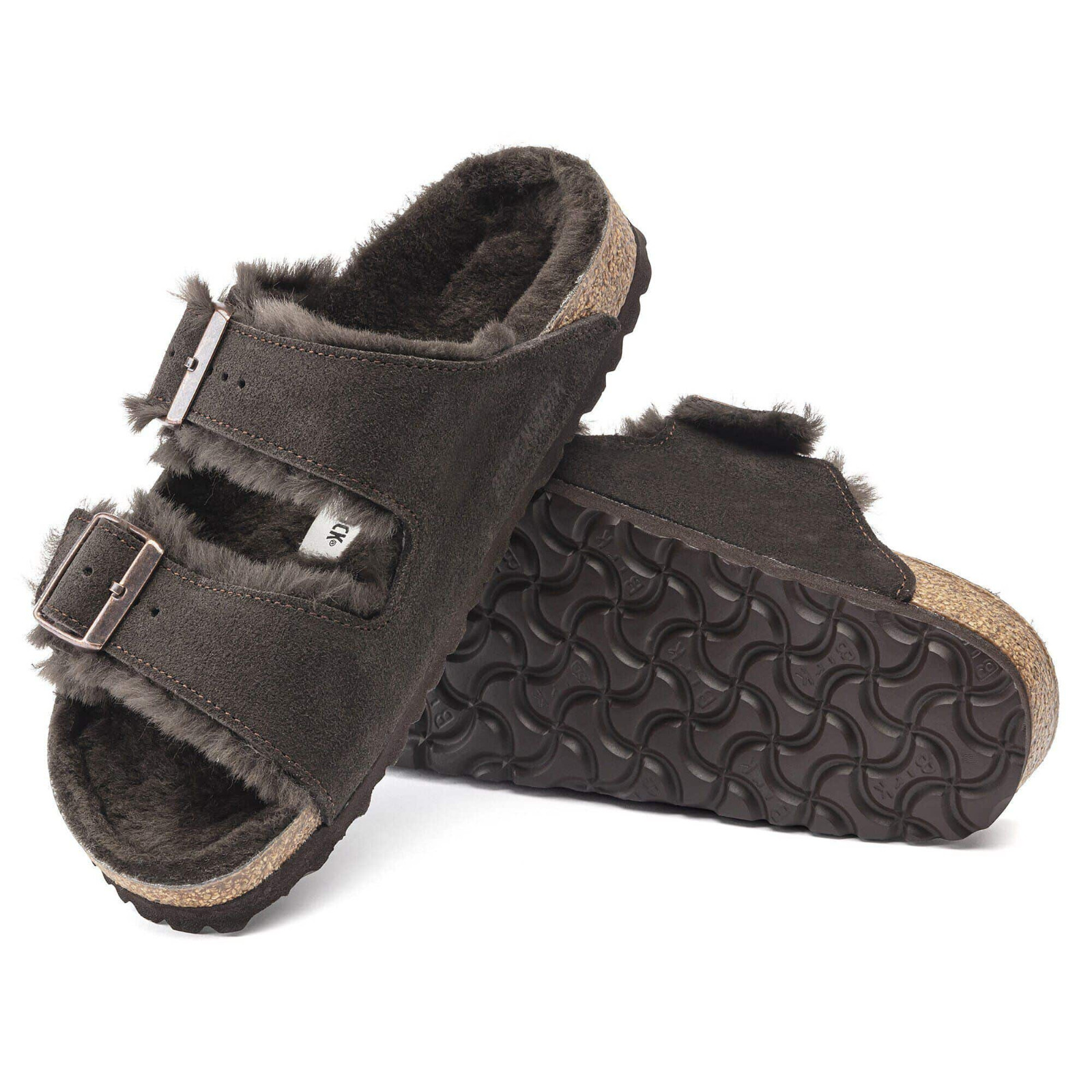 Birkenstock Arizona Shearling Suede Leather Sandals Unisex Shoes Sizes 6–9