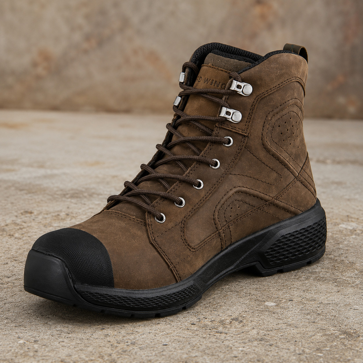 Red Wing Exos Lite Men 10.5 E2 2454 Brown Leather Waterproof Safety Toe Boot