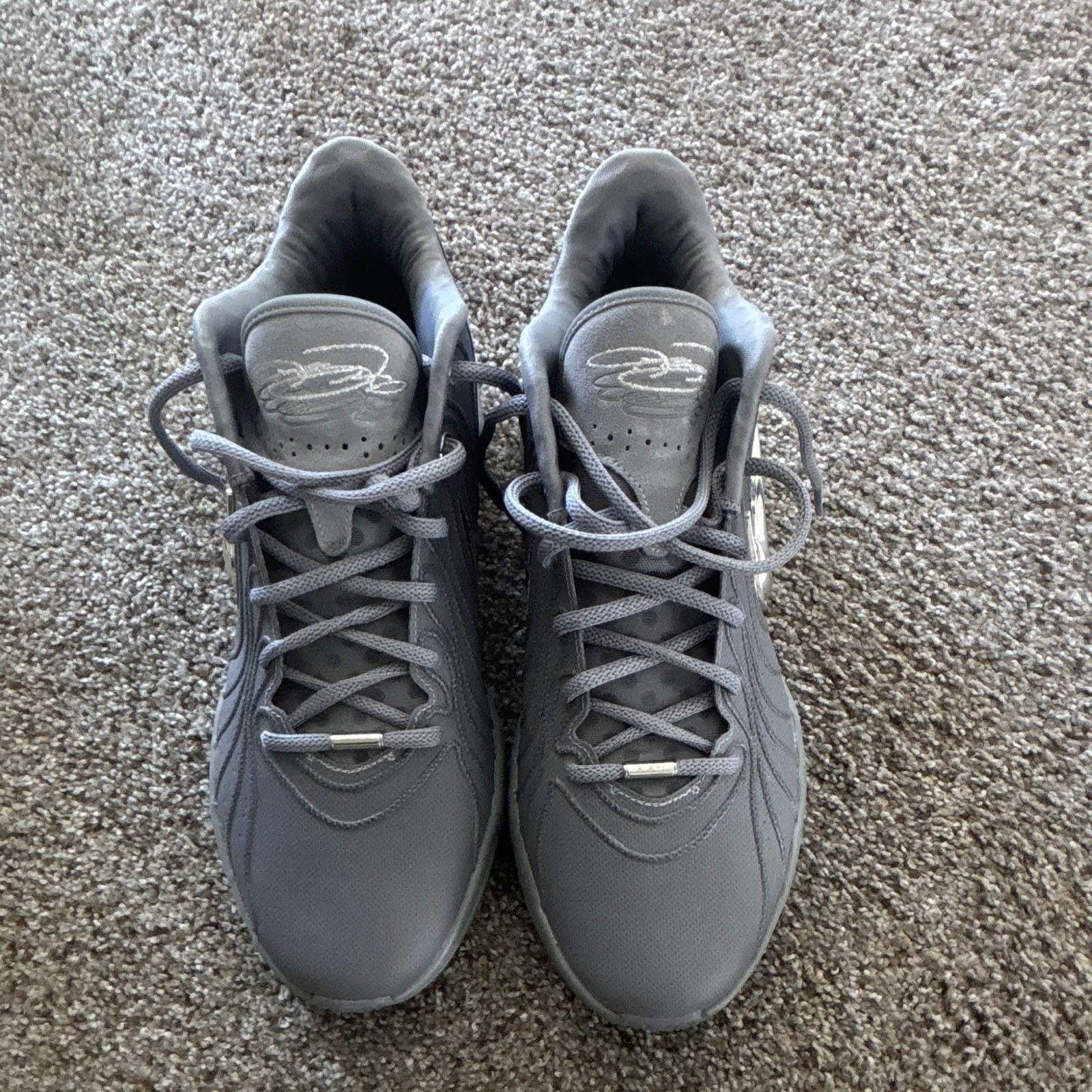 Nike LeBron 21 Men’s Gray Low Top Lace-Up Textile Athletic Sneakers HF5353-001