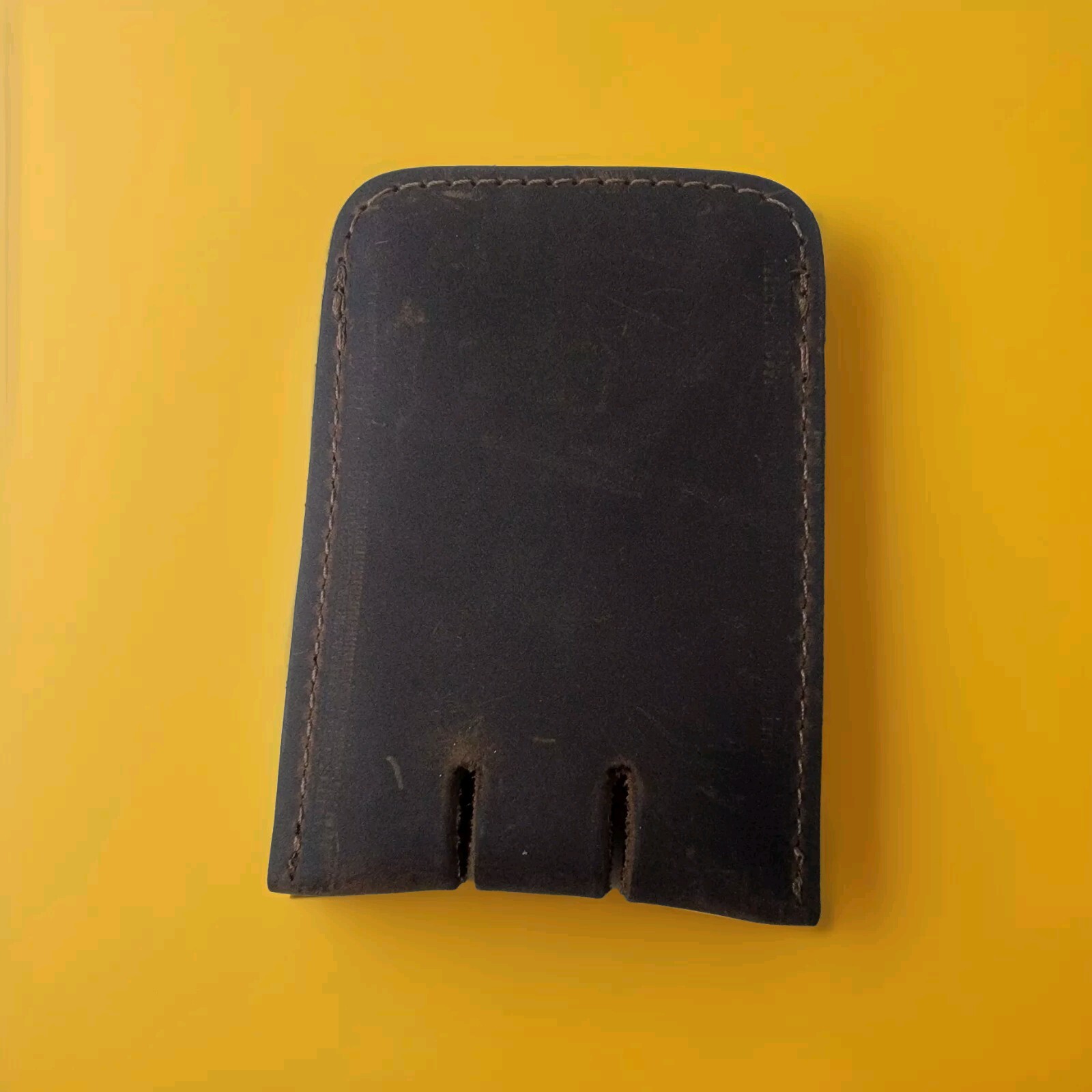 Hide And Drink Push Card Holder Wallet : Full Grain Leather:Bourbon Brown color: