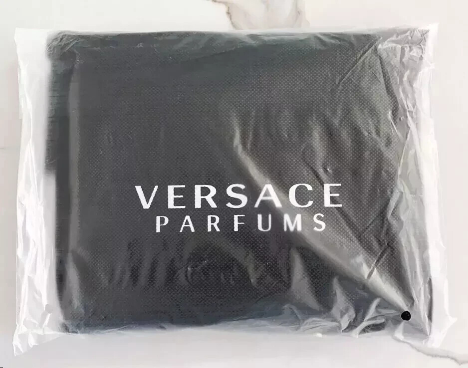 Versace Bag Black Gold Folding Tote Bag Shoulder Beauty Promo Womens NEW