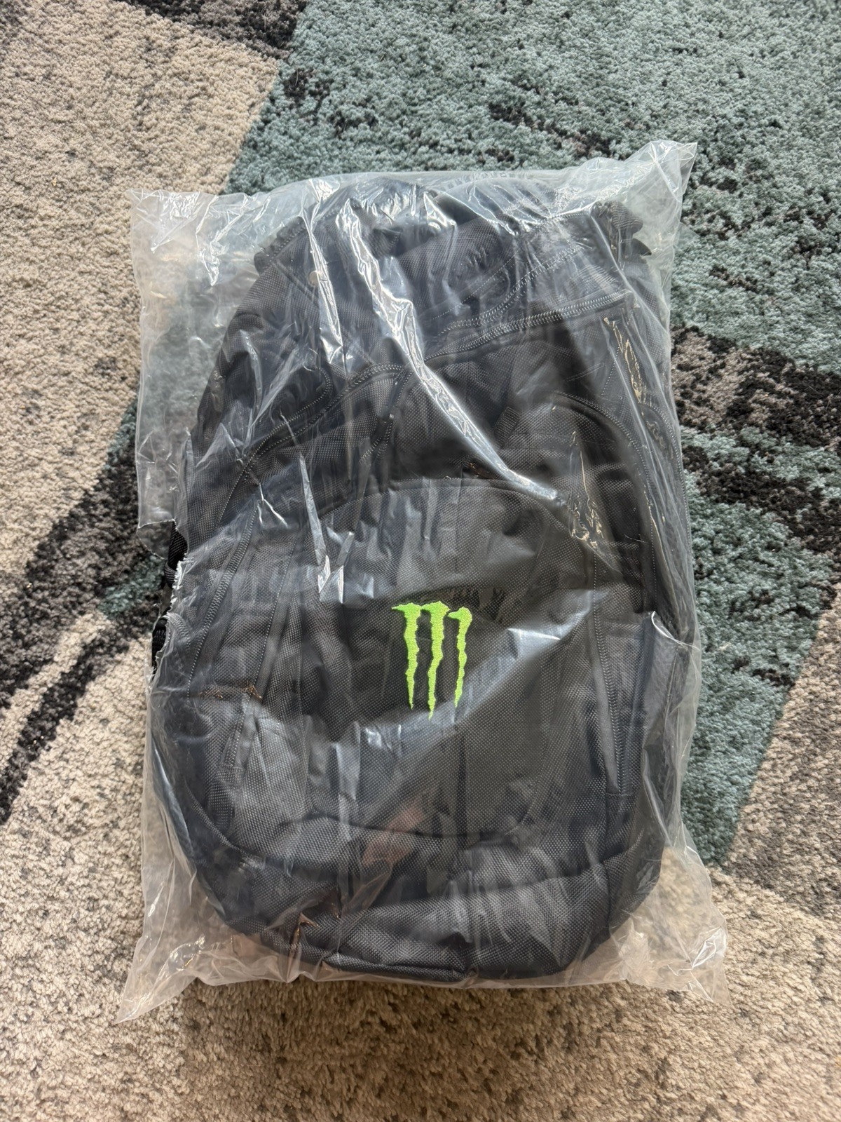 Official Monster Energy Laptop Backpack Tactical Black Green Embroidered Logo